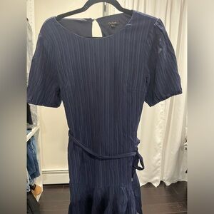 Navy blue Pleated dress